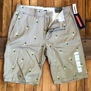 Old Navy Ultimate Slim Shorts w/Pineapple NWT